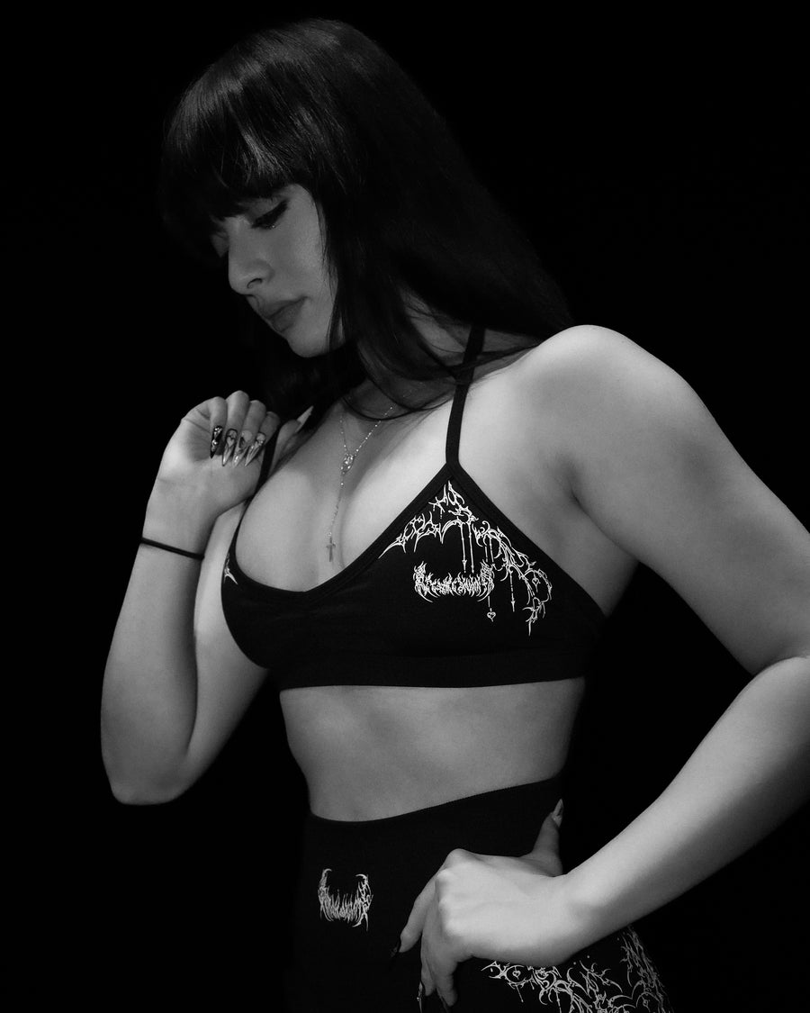 Women's Void Tech™ Dark Ember Halter Sports Bra [VOID BLACK]