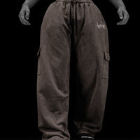 Essential Washed Uncuffed Cargos [BROWN VINTAGE]