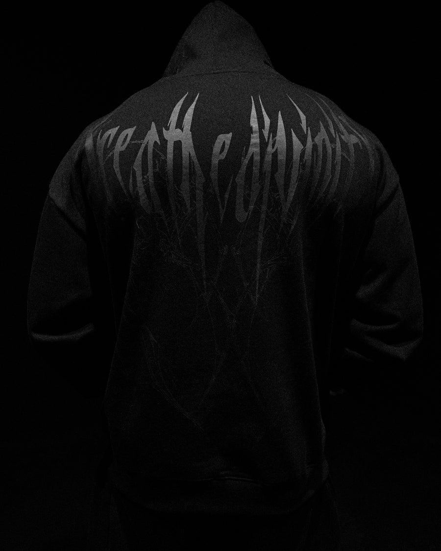 Venom Oversized Zip-up Hoodie [DARKNESS]