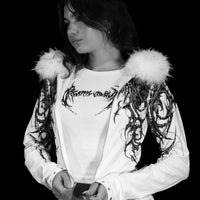 Infernal Faux Fur Lined Zip-Up [DIVINE WHITE]