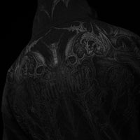 Death Blight Oversized Zip-Up Hoodie [DARKNESS]