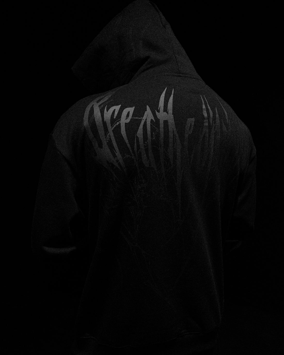 Venom Oversized Zip-up Hoodie [DARKNESS]