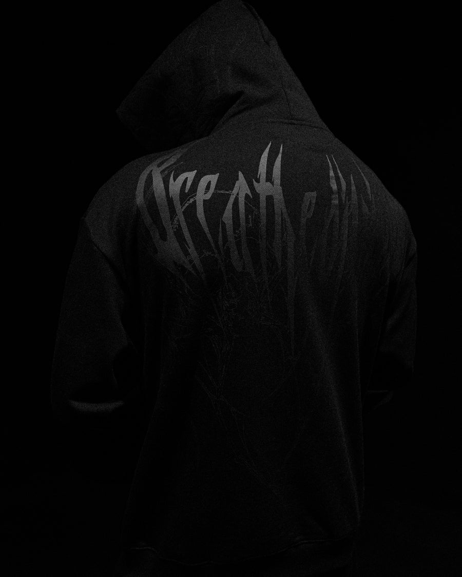 Venom Oversized Zip-up Hoodie [DARKNESS]