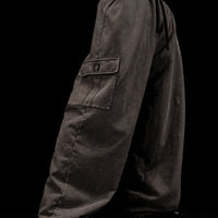 Essential Washed Uncuffed Cargos [BROWN VINTAGE]