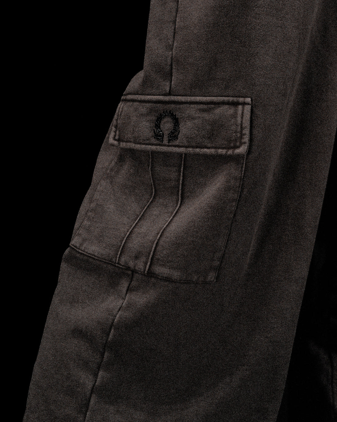 Essential Washed Uncuffed Cargos [BROWN VINTAGE]