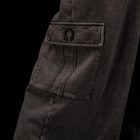 Essential Washed Uncuffed Cargos [BROWN VINTAGE]