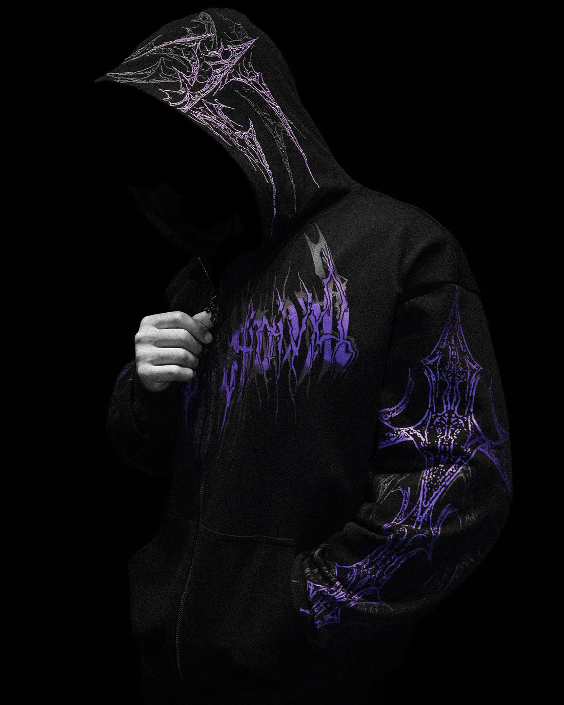 Celestial Blade Oversized Zip-up Hoodie [DUSK] – Breathedivinity
