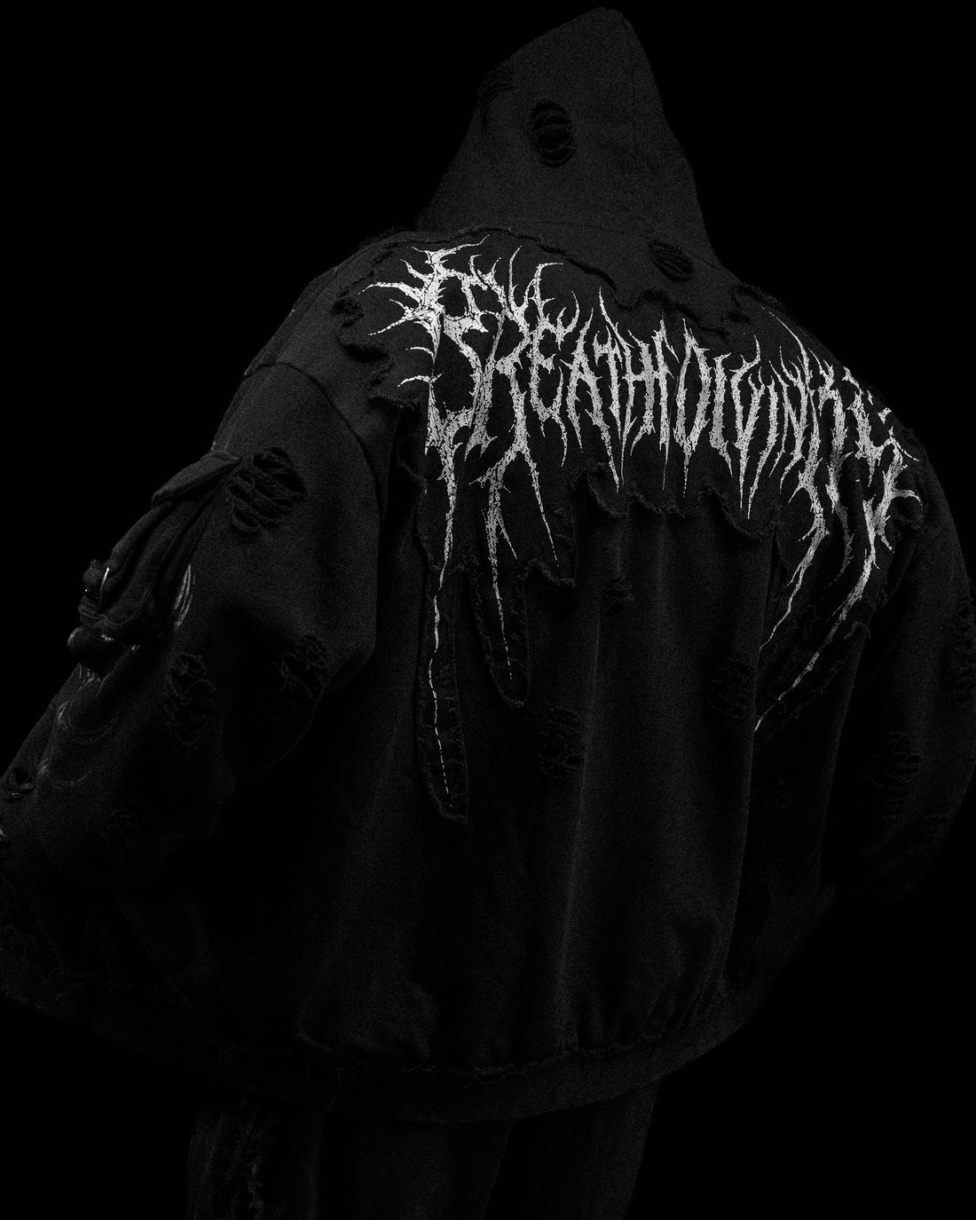 Vindicator Tarnished Cargo Oversized Zip-up Hoodie [VOID BLACK]