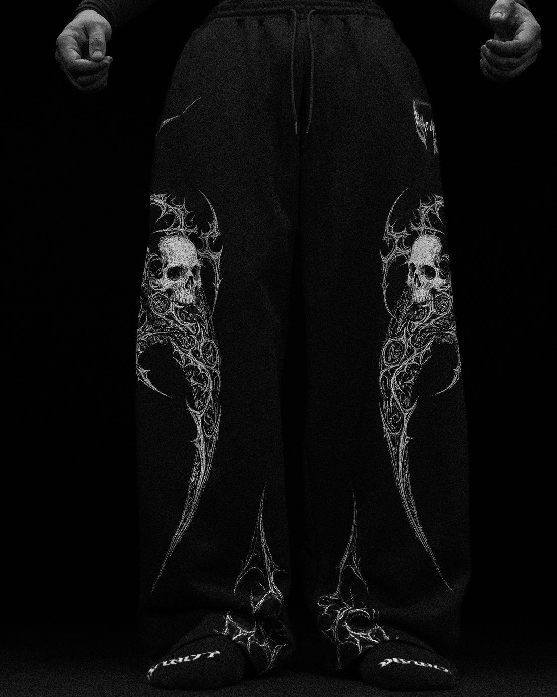Death Scythe Uncuffed Luxury Sweatpants [VOID BLACK]