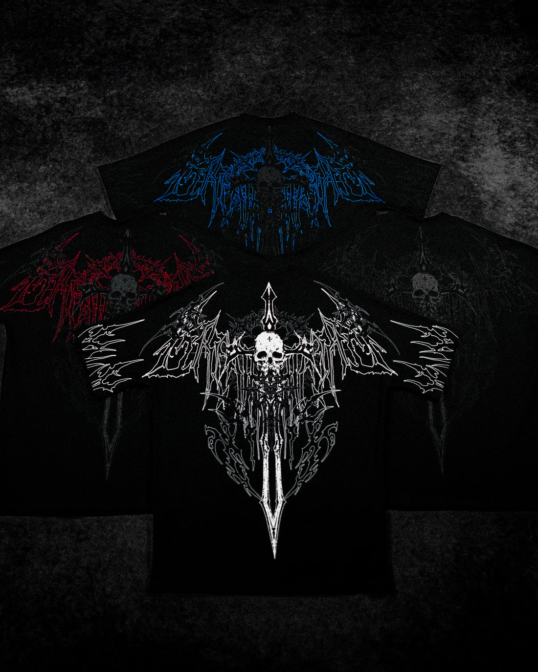 Bone Splitter Oversized T-shirt [DARKNESS]