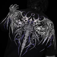 Gargoyle Oversized T-shirt [HOLLOW PURPLE]