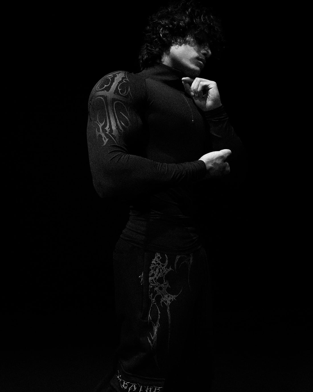 Void Tech™ Evangelion Quarter-Zip Compression [DARKNESS]