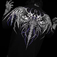 Gargoyle Oversized T-shirt [HOLLOW PURPLE]