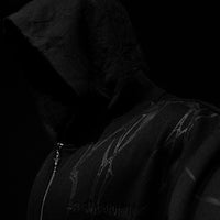 Venom Oversized Zip-up Hoodie [DARKNESS]