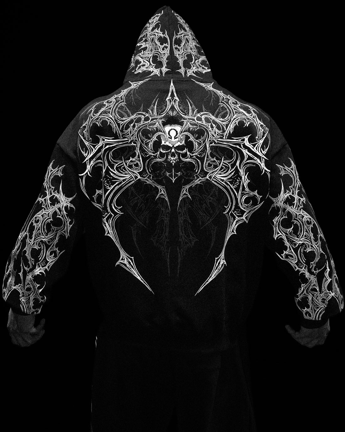 Deathwing Oversized Zip-up Hoodie [MIDNIGHT]