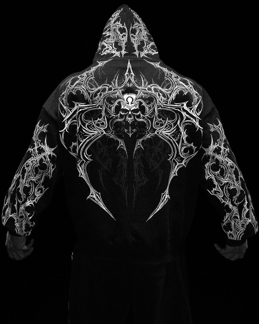 Deathwing Oversized Zip-up Hoodie [MIDNIGHT]