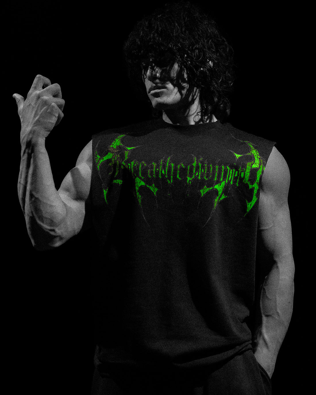 Armored Cut-off Tee [GLOW IN THE DARK]