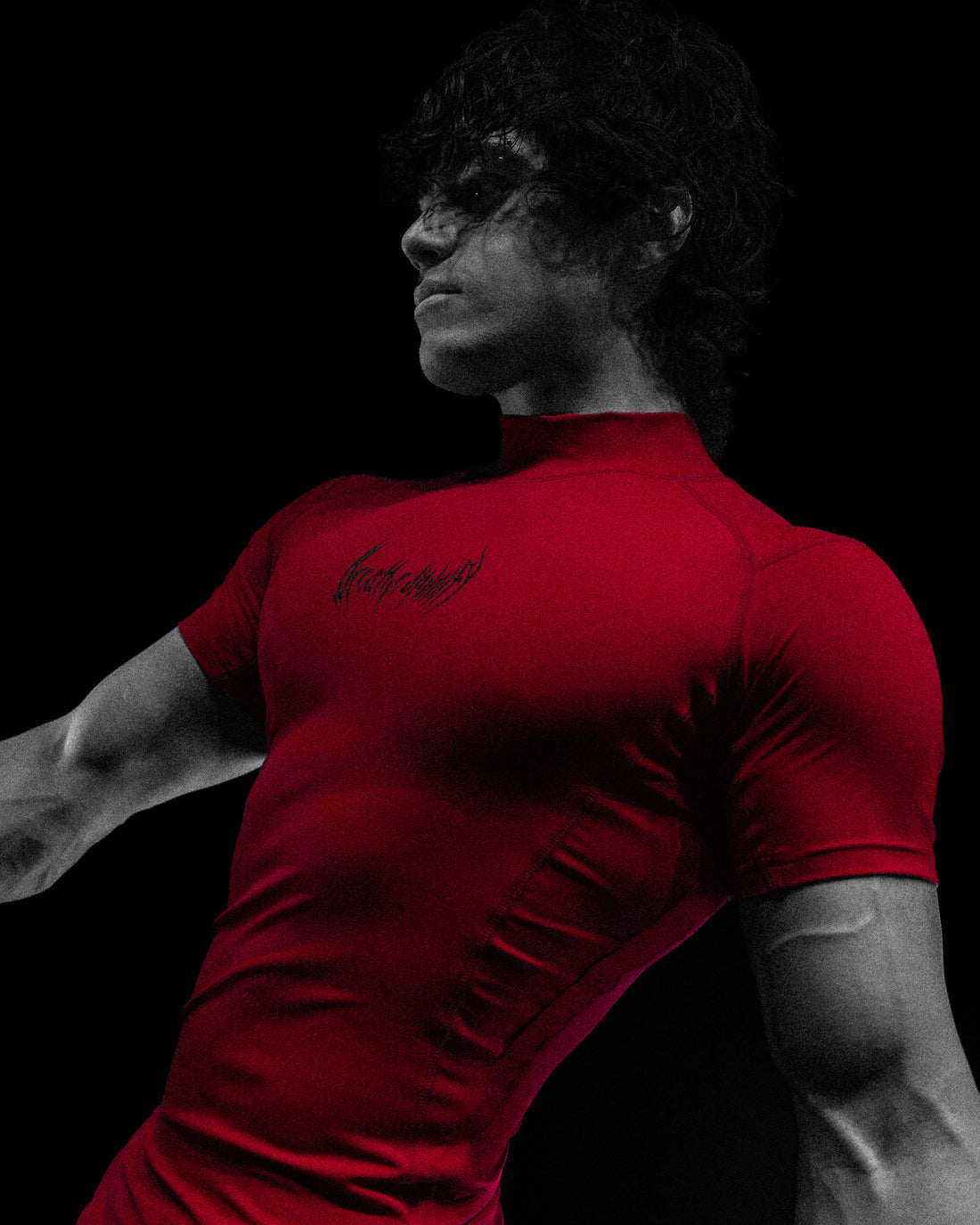 Void Tech™ Adrenaline Mock Neck Compression [CRIMSON]