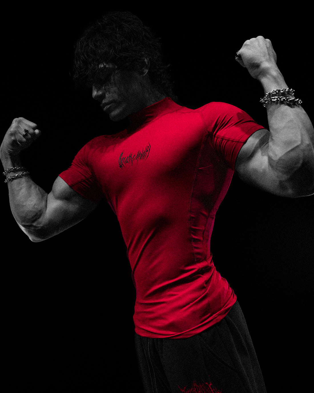 Void Tech™ Adrenaline Mock Neck Compression [CRIMSON]