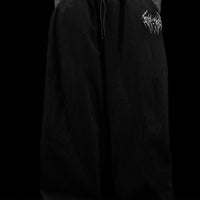 Mens Essential Embroidered Uncuffed Sweatpants [VOID BLACK]