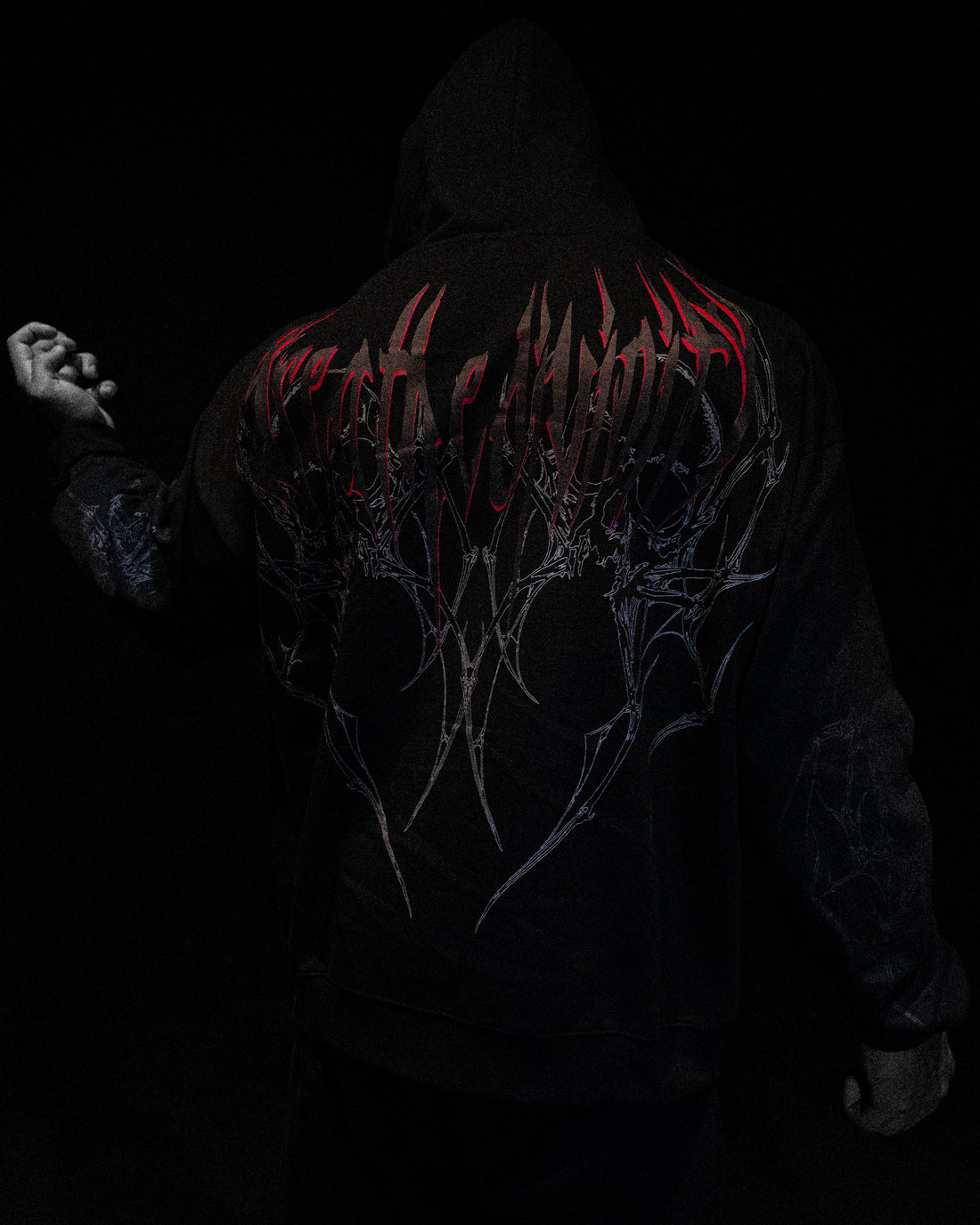 Venom Oversized Zip-up Hoodie [NIGHTMARE]