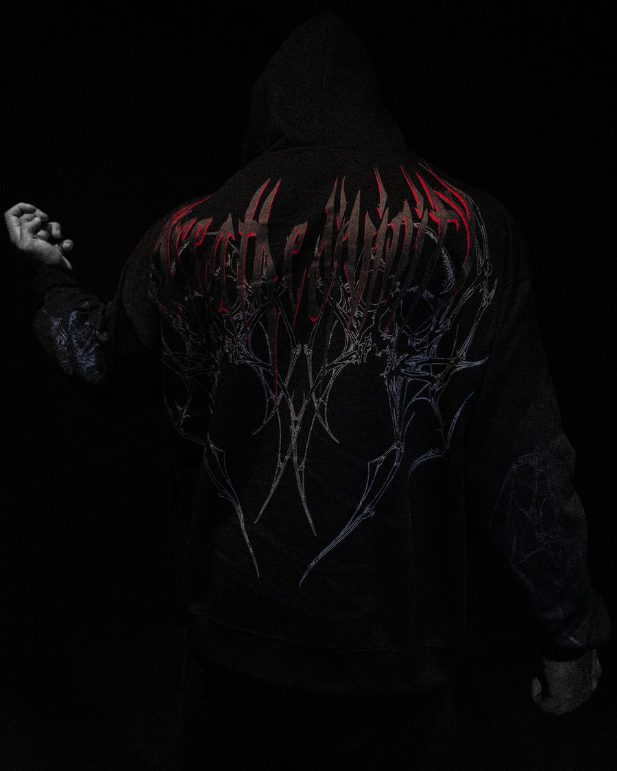 Venom Oversized Zip-up Hoodie [NIGHTMARE]