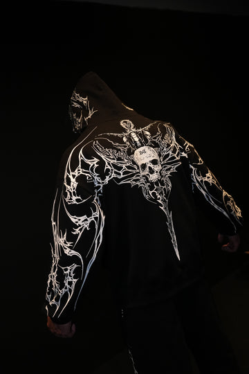 Kingslayer Oversized Zip-up hoodie [VOID BLACK] MEN'S BF COLL 2025