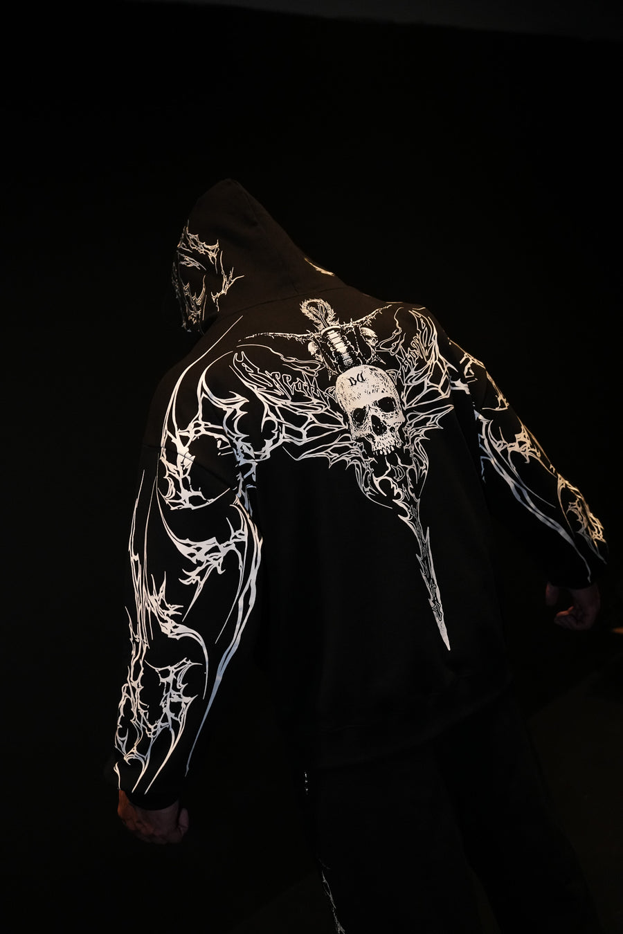 Kingslayer Oversized Zip-up hoodie [VOID BLACK] MEN'S BF COLL 2025