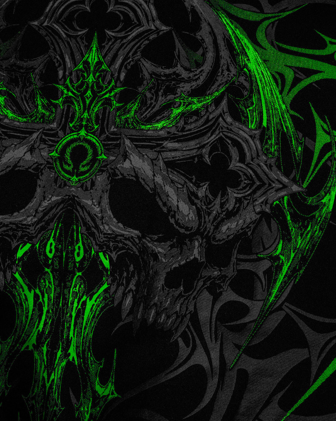 Immortality Oversized Zip-Up Hoodie [GLOW IN THE DARK]