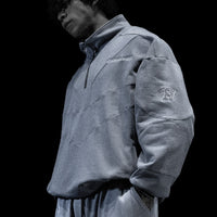 937 Embroidered Tactical Oversized Full-Zip Jacket [GUN METAL]