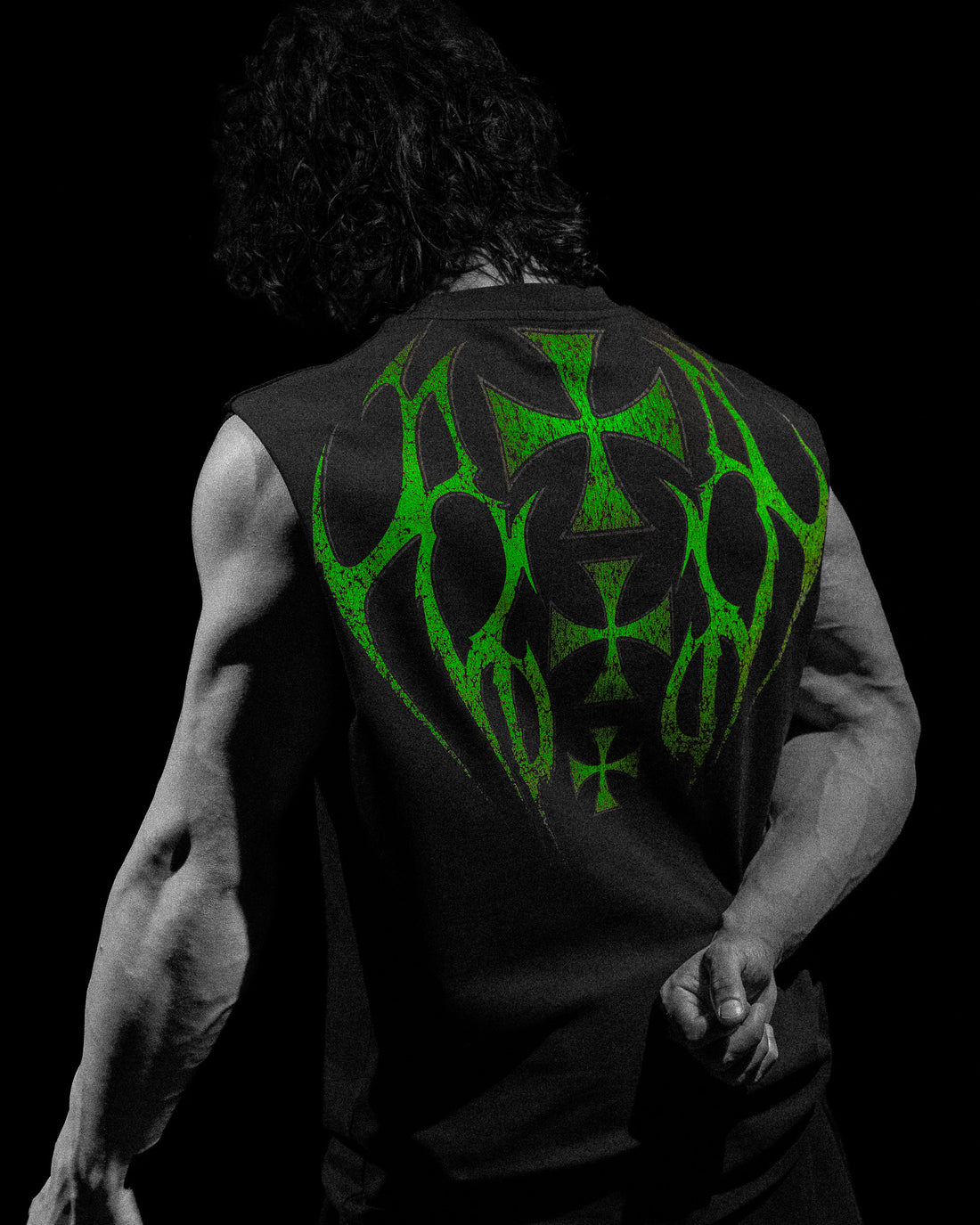 Armored Cut-off Tee [GLOW IN THE DARK]