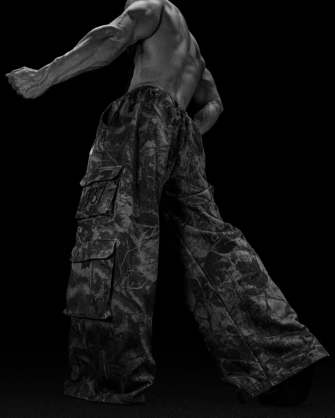 Camo Oversized Luxury Cargos [SPECTRE CAMO]