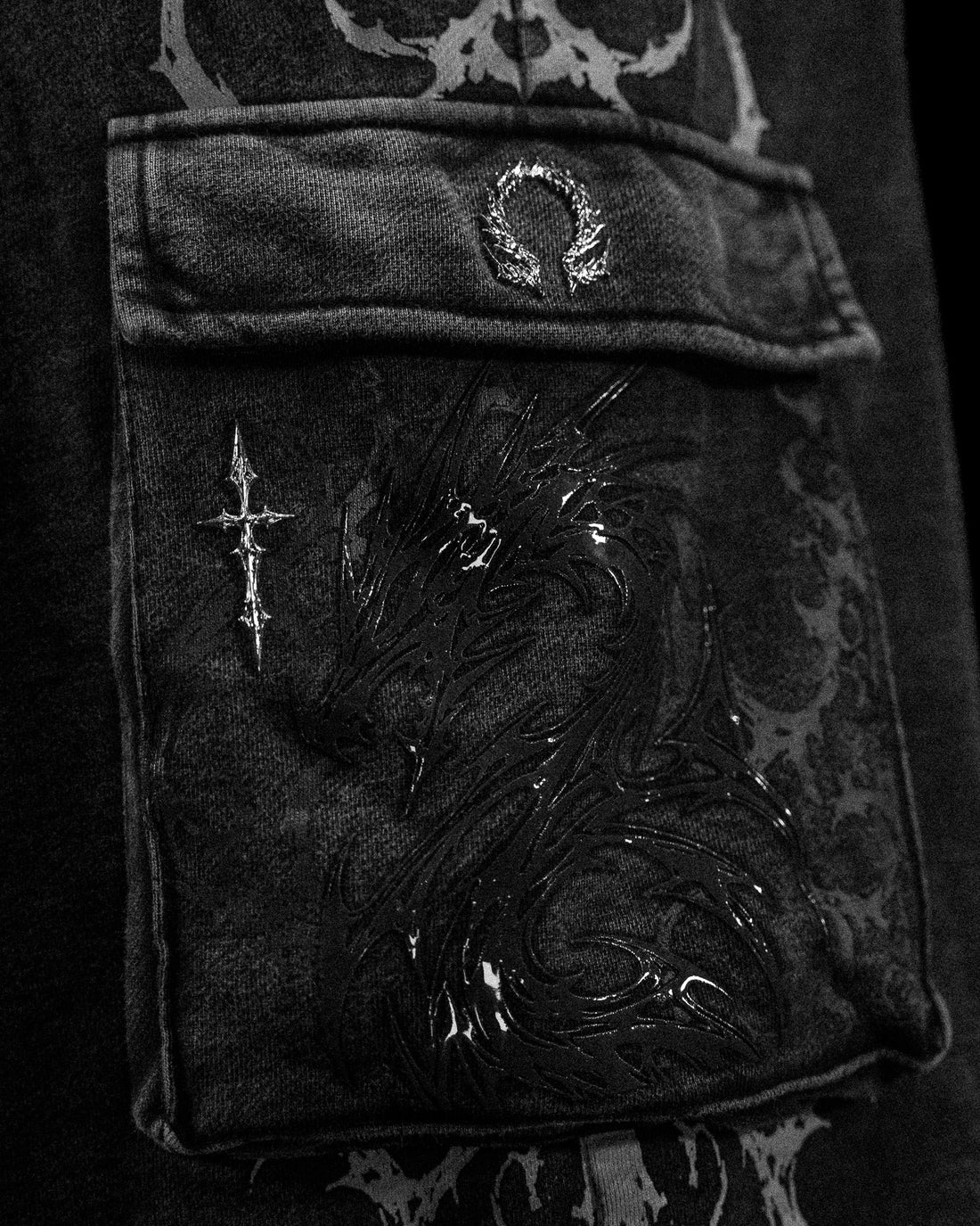 Draconian Metallic Uncuffed Cargos [VINTAGE]
