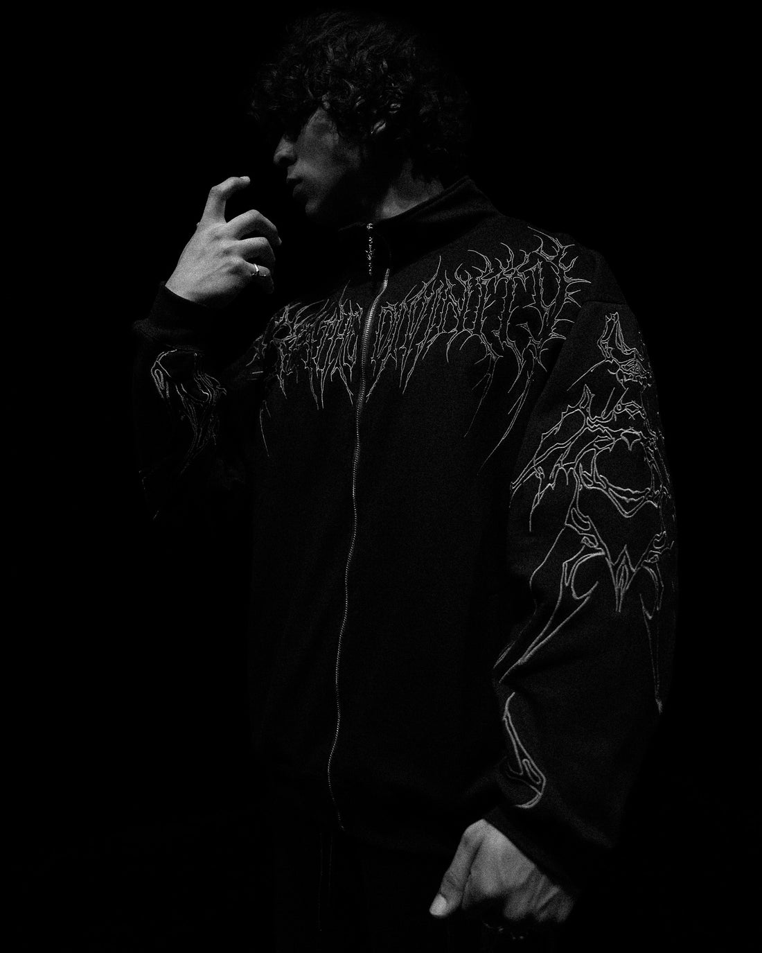Netherwalker Oversized Zip-up jacket [MIDNIGHT]