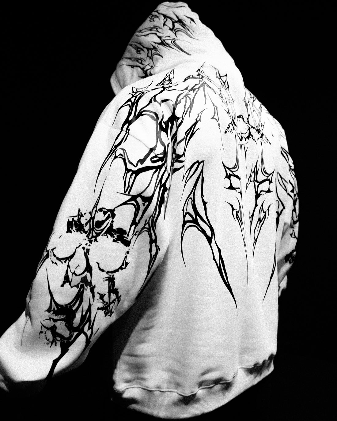 Doomslayer Oversized pullover hoodie [DIVINE WHITE]