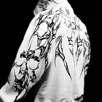 Doomslayer Oversized pullover hoodie [DIVINE WHITE]