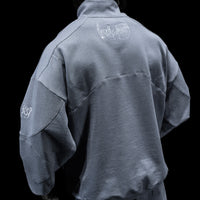 937 Embroidered Tactical Oversized Full-Zip Jacket [GUN METAL]