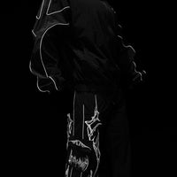 Cyber Uncuffed Cargo Trackpants [VOID BLACK]