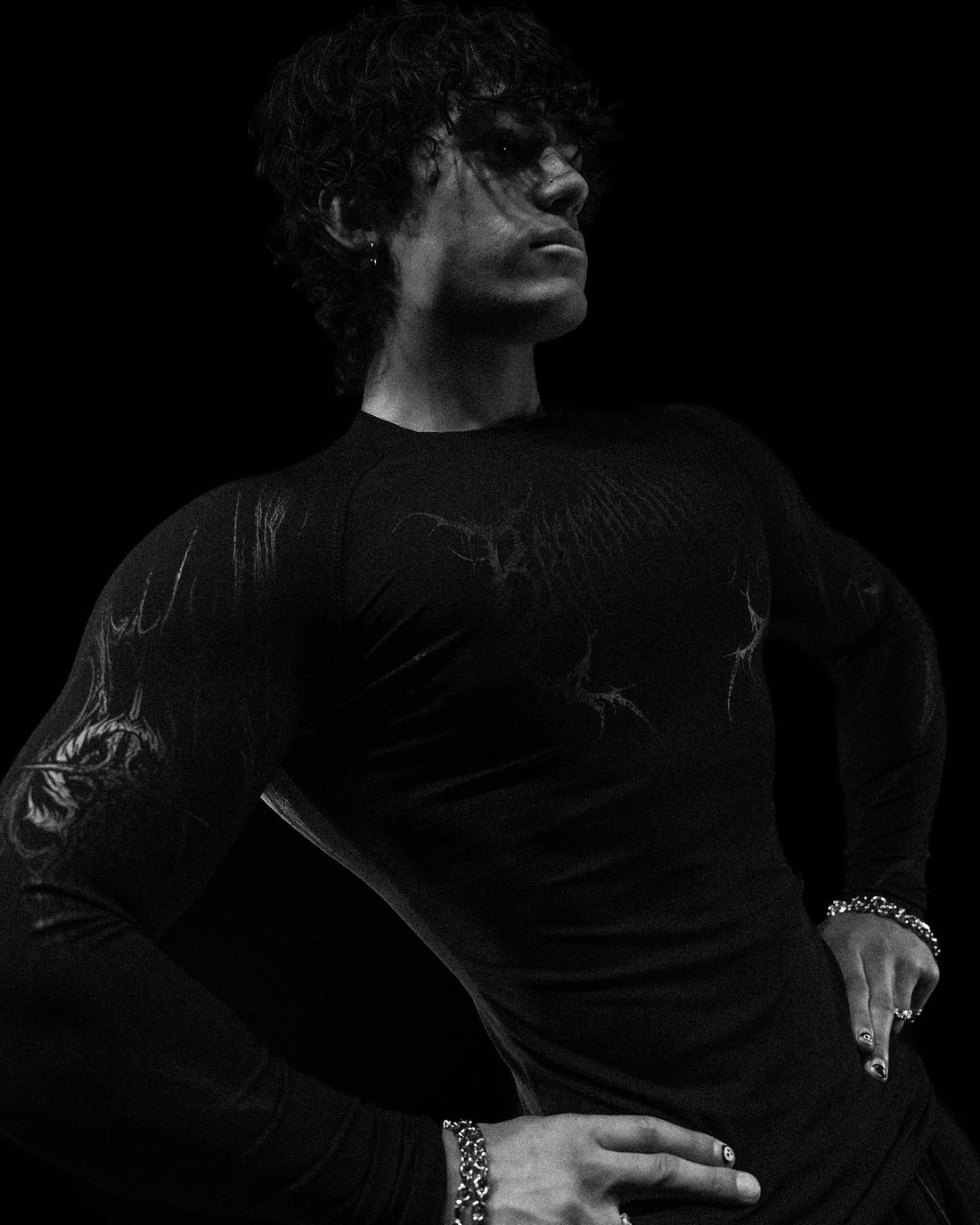 Void Tech™  Fallen Knight longsleeve Compression [DARKNESS]