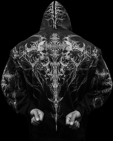 Prototype X Oversized pullover hoodie [SMOKE]
