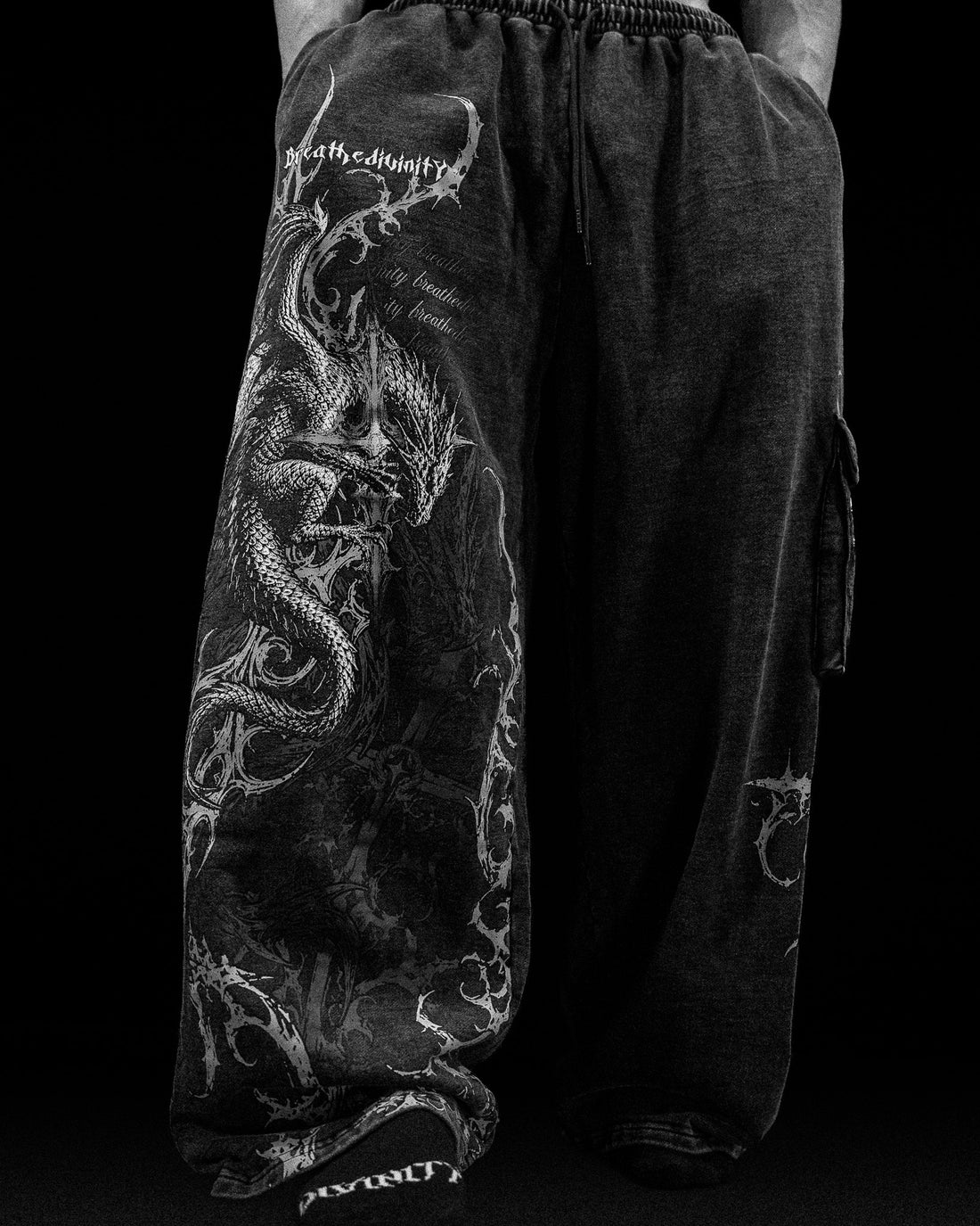 Draconian Metallic Uncuffed Cargos [VINTAGE]