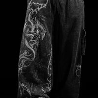 Draconian Metallic Uncuffed Cargos [VINTAGE]
