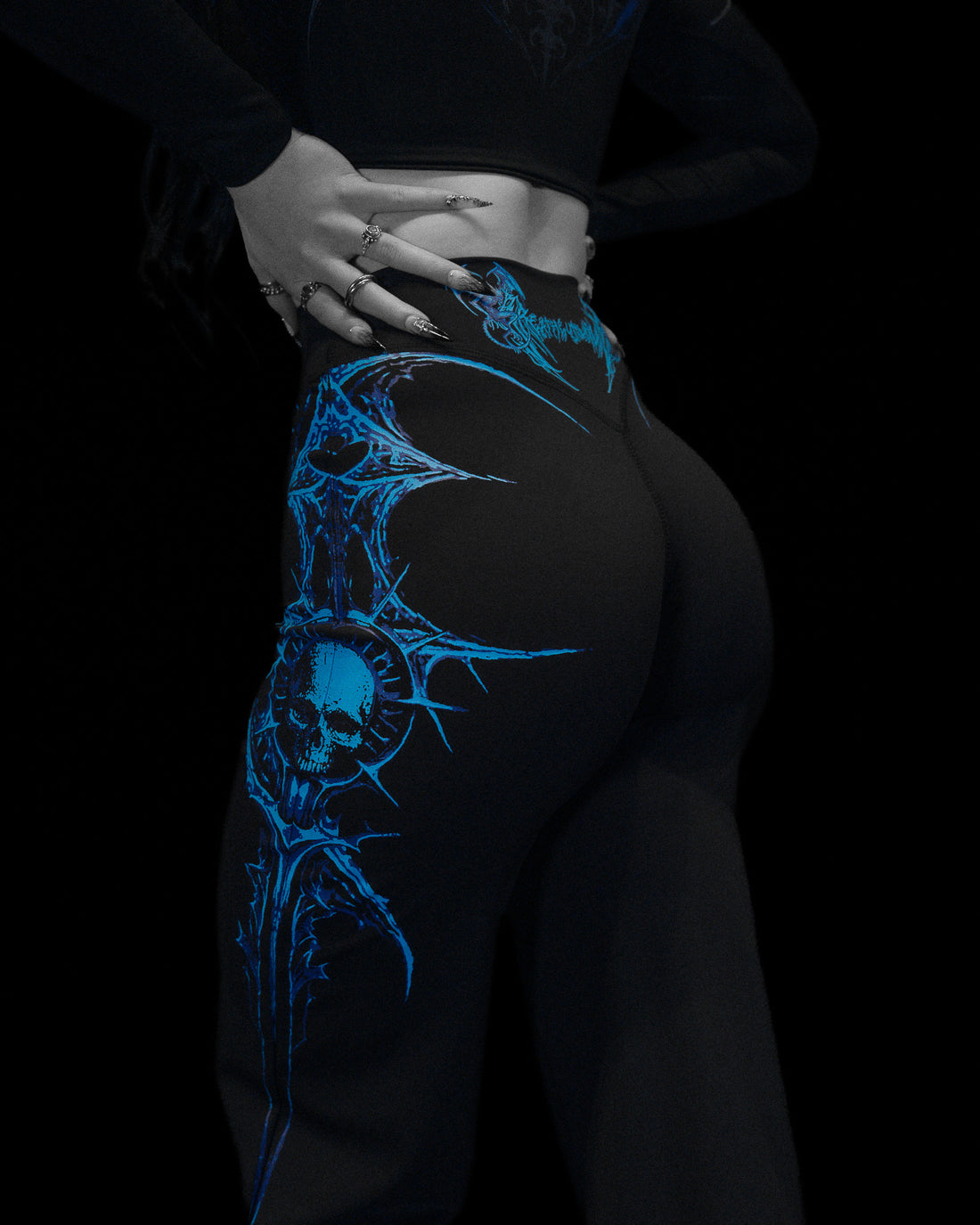 Womens Void Tech™ Shadow Heart Leggings [MIDNIGHT BLUE]