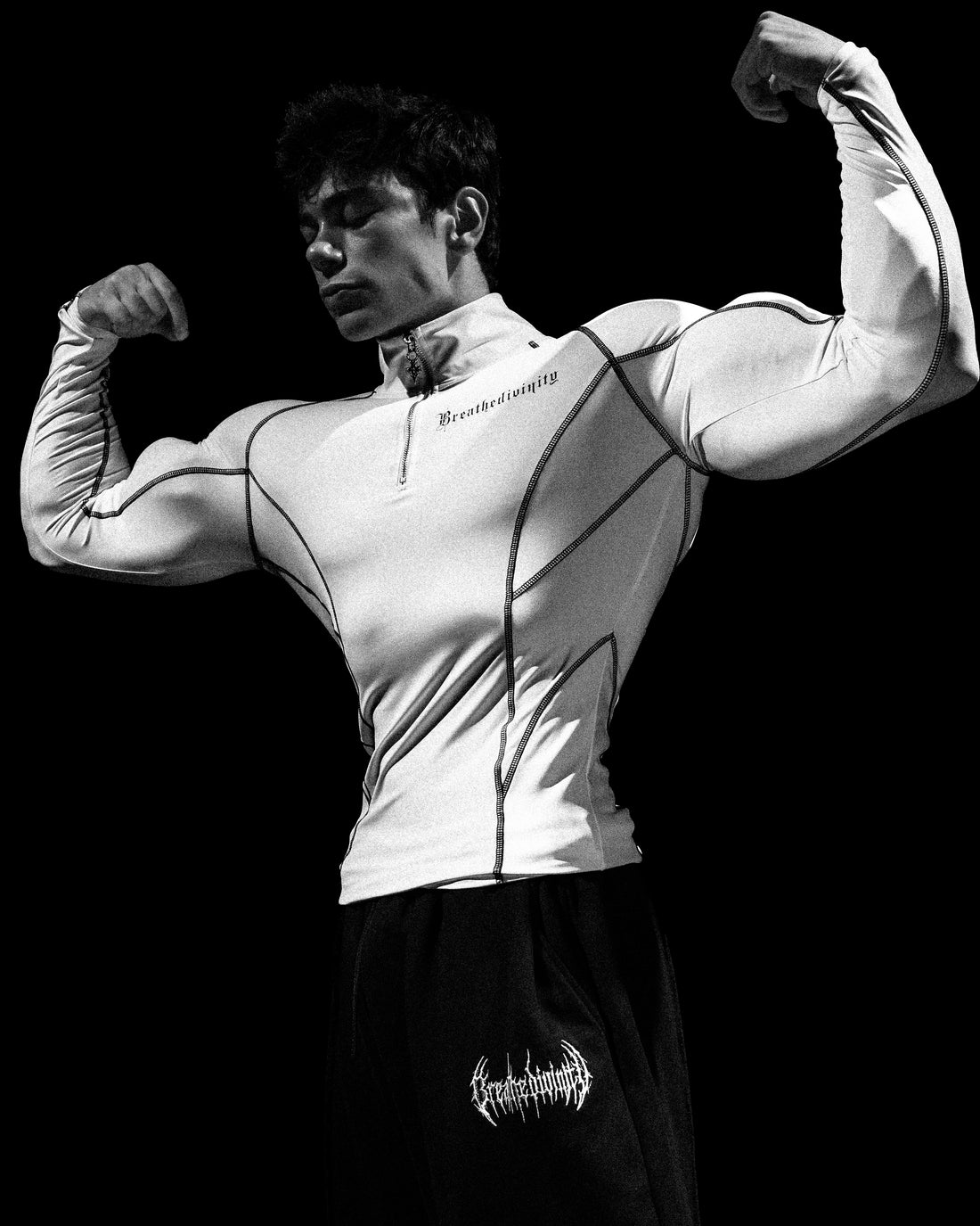 Void Tech™ Eternal Quarter-Zip Longsleeve Compression [DIVINE WHITE]
