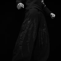 Destroyed Banana Shape sweatpants [DARKNESS]