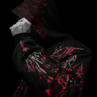 Shadow Monarch Oversized Zip-up Hoodie [INFERNO]