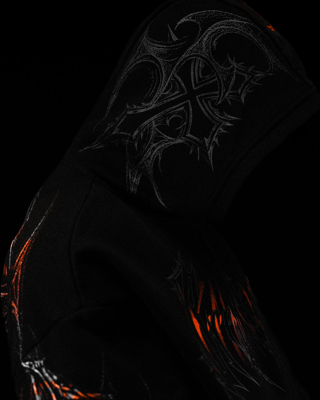 Nightfall Oversized Pullover Hoodie [ORANGE DREAM/SCORCH]