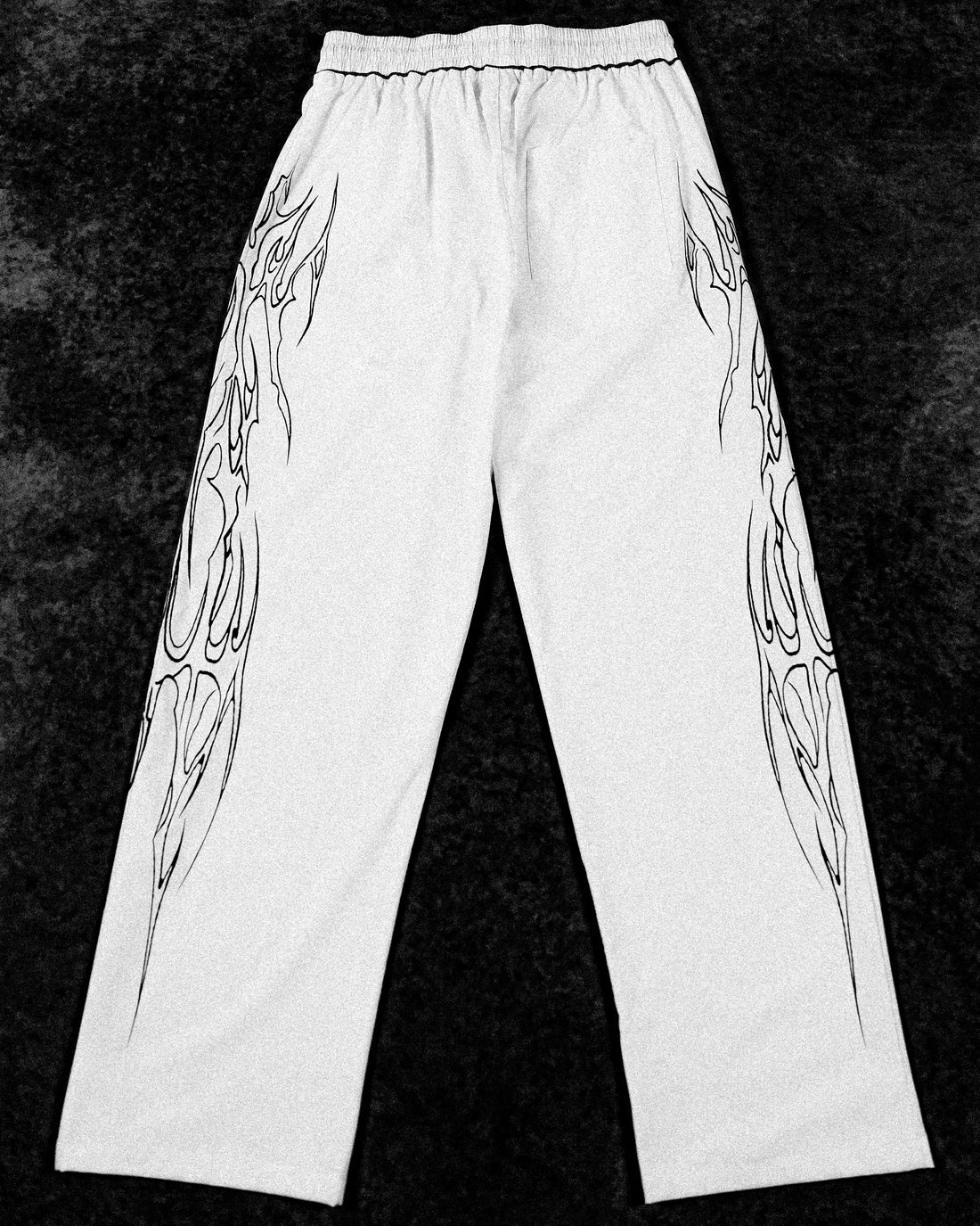 Dark Shadow Uncuffed Trackpants [DIVINE WHITE]