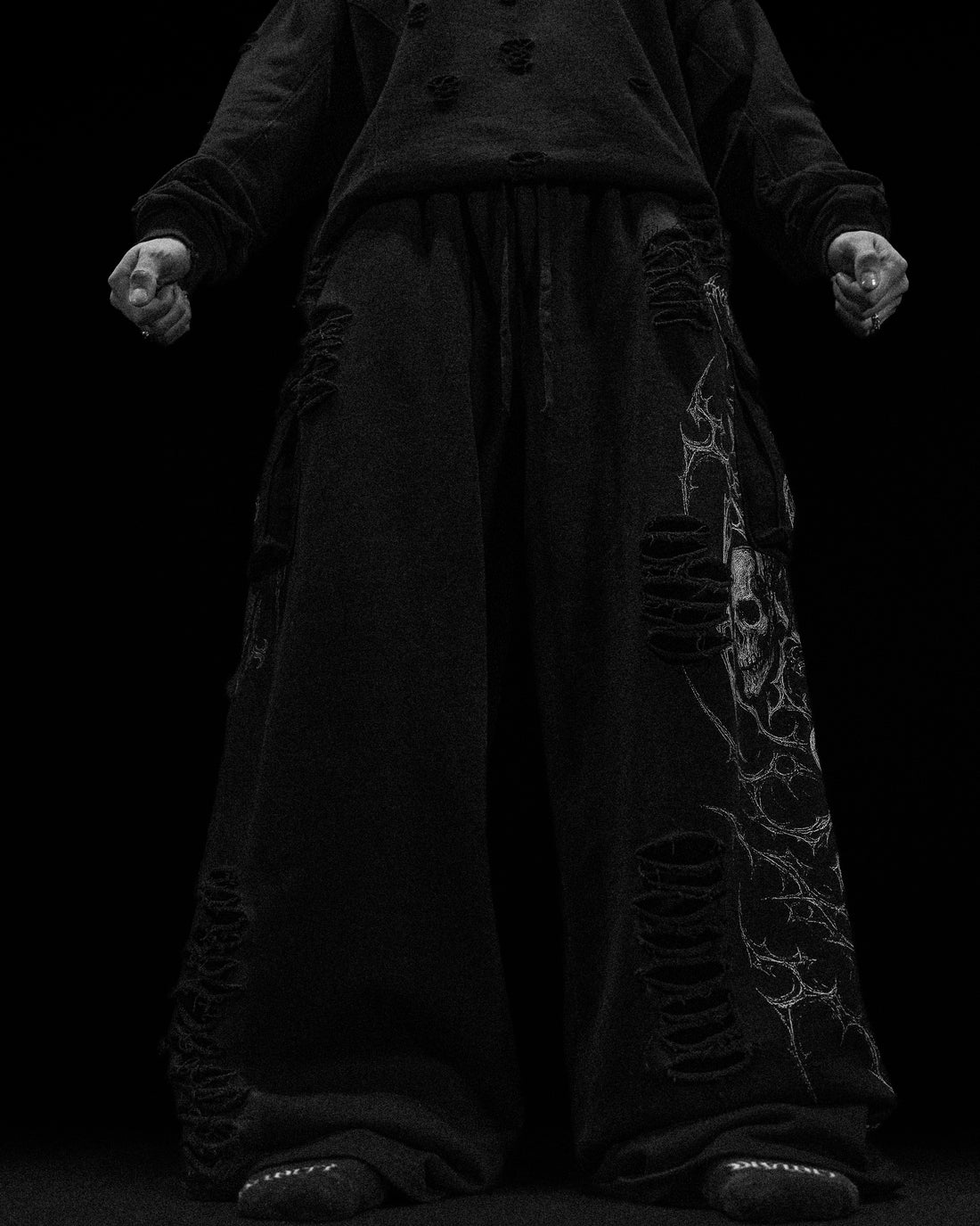 Mens Tarnished Uncuffed Luxury Cargos [CEMENT]