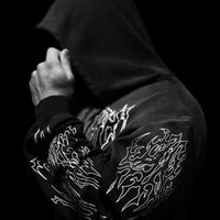 Abyssal Wraith Oversized Zip-up Hoodie [SMOKE]